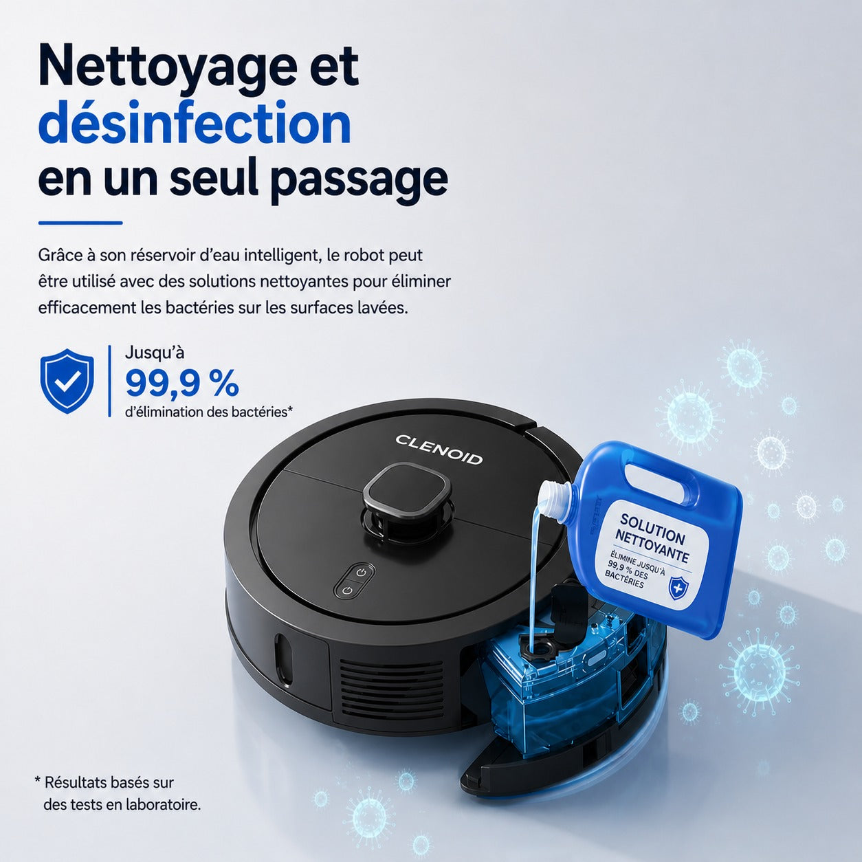 Robot Aspirateur Laveur Intelligent 6500 Pa Navigation Laser Station Auto – CLENOID G7 MAX