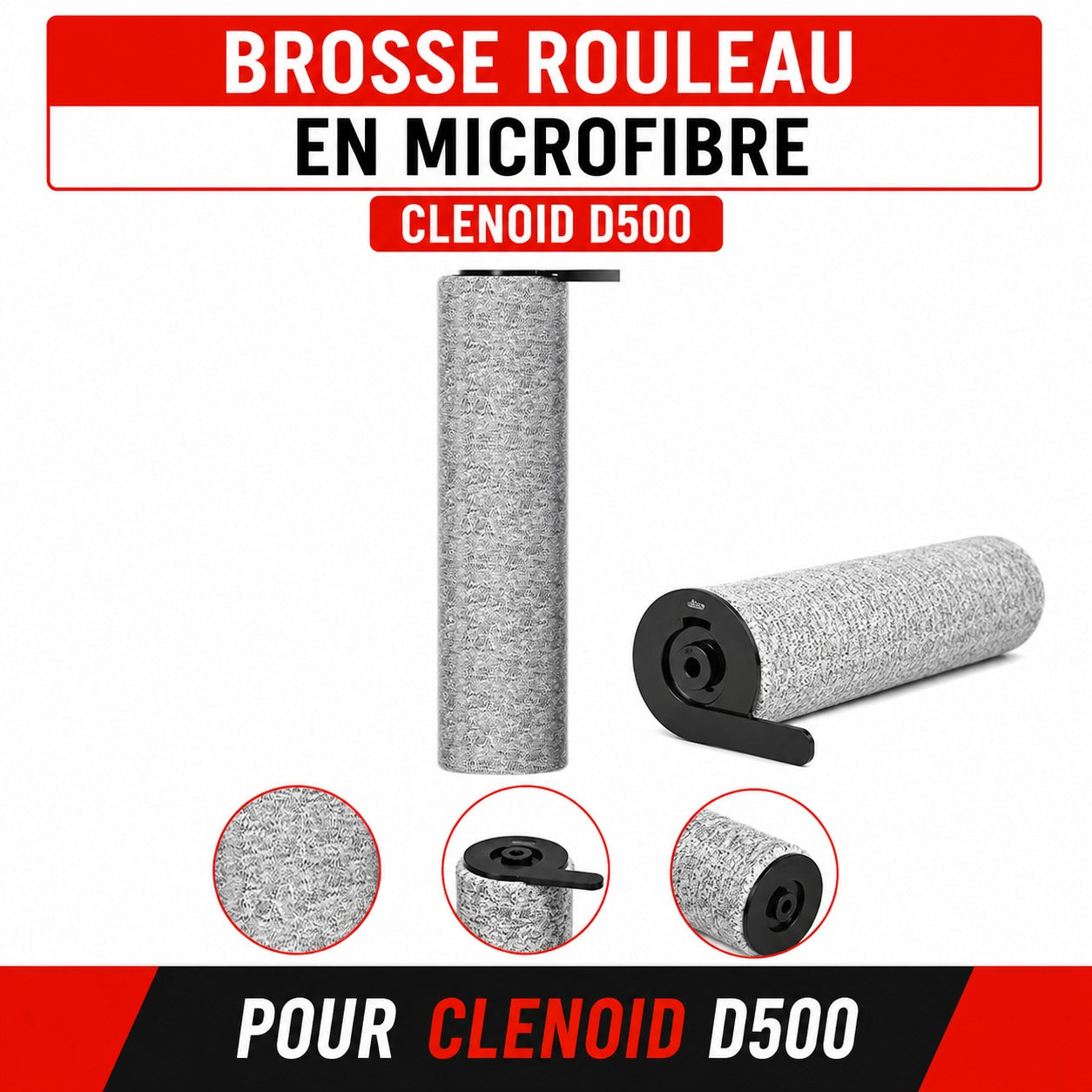 Brosse rouleau en microfibre CLENOID D500