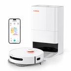 Robot Aspirateur Laveur Intelligent  8000 Pa Navigation LiDAR 360° Serpillères auto-séchante vidange automatique  –CLENOID P20 PRO