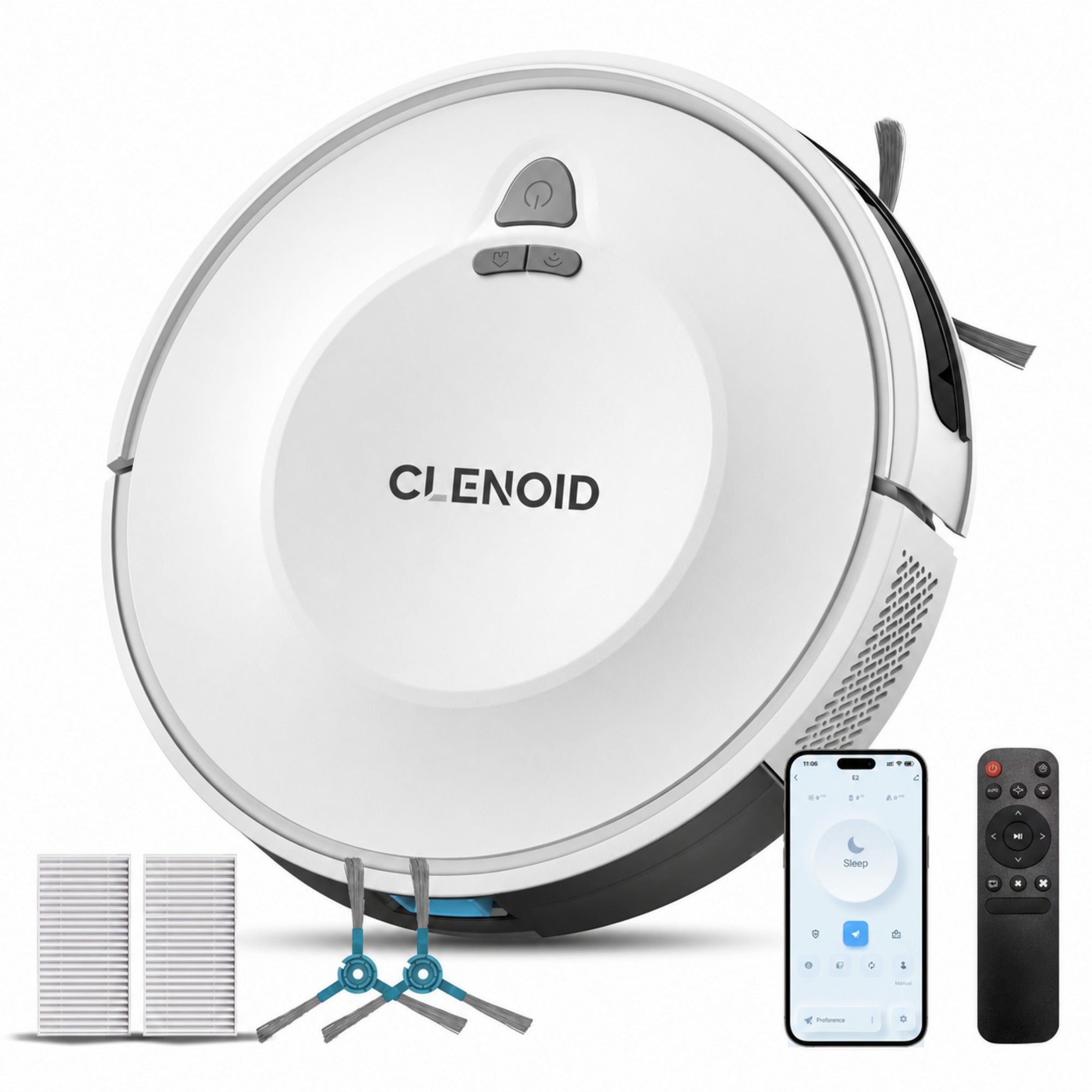 Robot Aspirateur Laveur Compact Efficace Puissante Accessible – CLENOID X2