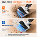 Aspirateur laveur sans fil léger autopropulsé Séchage de sol autonettoyant -CLENOID H13 CORE