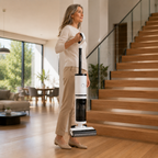 Aspirateur Laveur Sans Fil Puissant Léger Autopropulsé Séchage De Brosse  à Air Chaud Autonettoyant Ecran Led Alertes Vocal - CLENOID H15 FLOW