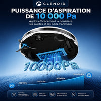 Robot Aspirateur Laveur Compact Efficace Puissante Accessible – CLENOID X2