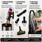 Aspirateur Balai Sans Fil Puissant Extensible Grande Autonomie Écran LED – CLENOID X8