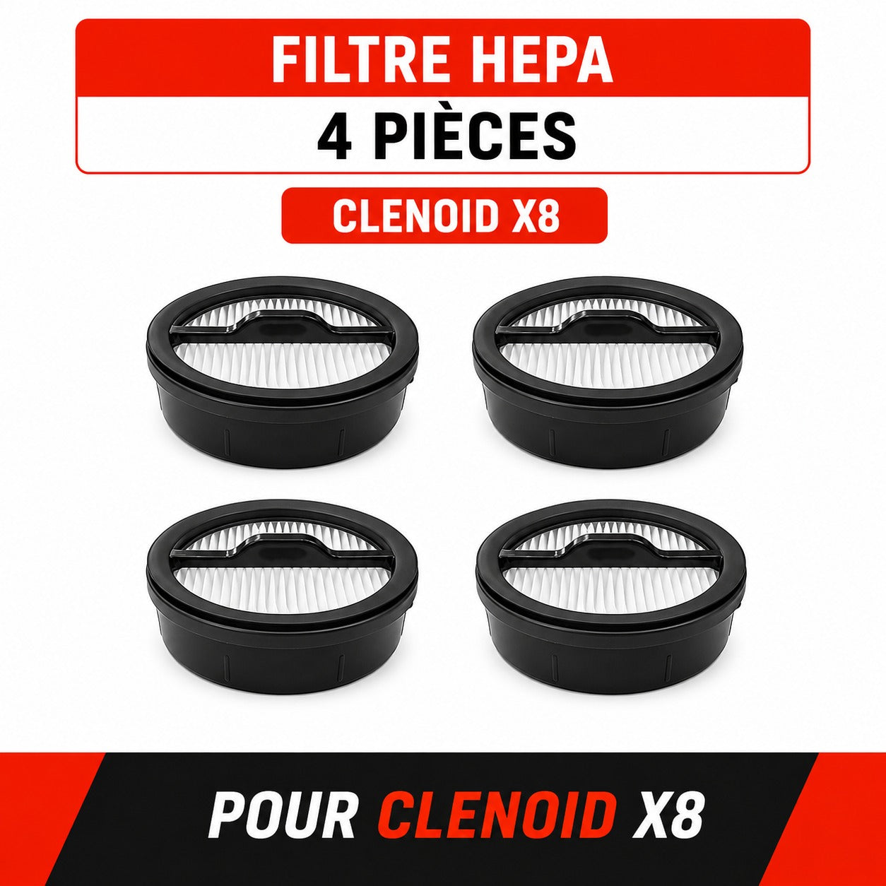 Filtre HEPA Réutilisable CLENOID X8