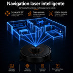 Robot Aspirateur Laveur Intelligent Aspiration puissante Poils d'animaux  application mobile  –  CLENOID V30.